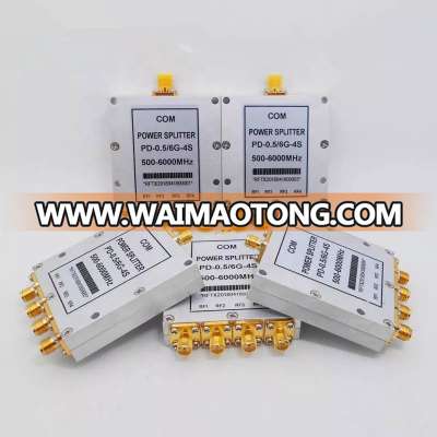 0.5~6GHz 4 way Power Divider/Splitter with SMA female connectors